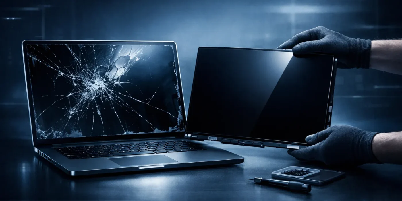 Wymiana matrycy laptopa Lublin – co zrobić po uszkodzeniu ekranu