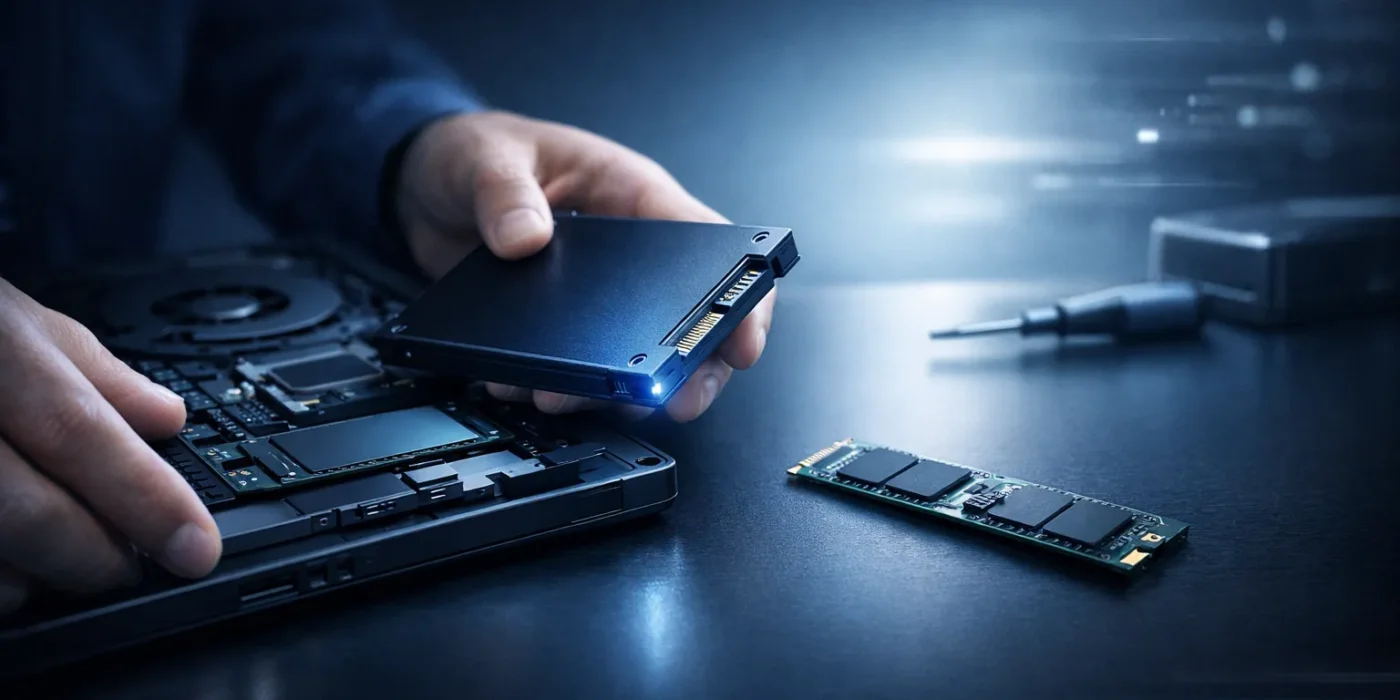 Wymiana dysku SSD Lublin – jak przyspieszyć komputer w prosty sposób